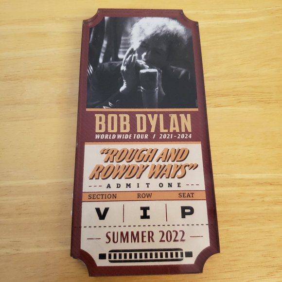 Bob Dylan Rough And Rowdy Ways Tour VIP Pass Plaque - Picture 5 of 7